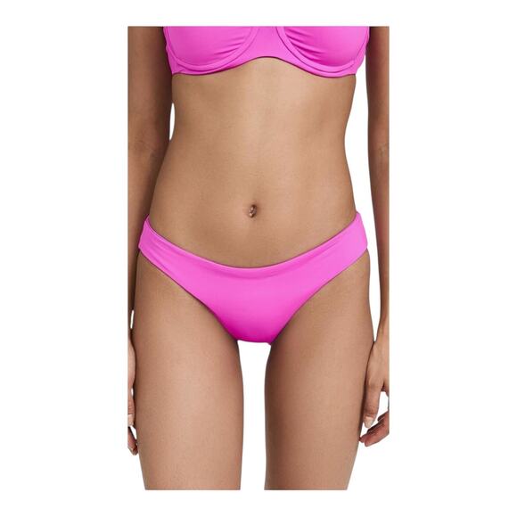 LSpace by Monica Wise Sandy Classic Bikini Bottom Bright Fuchsia Women's Medium - Picture 13 of 14
